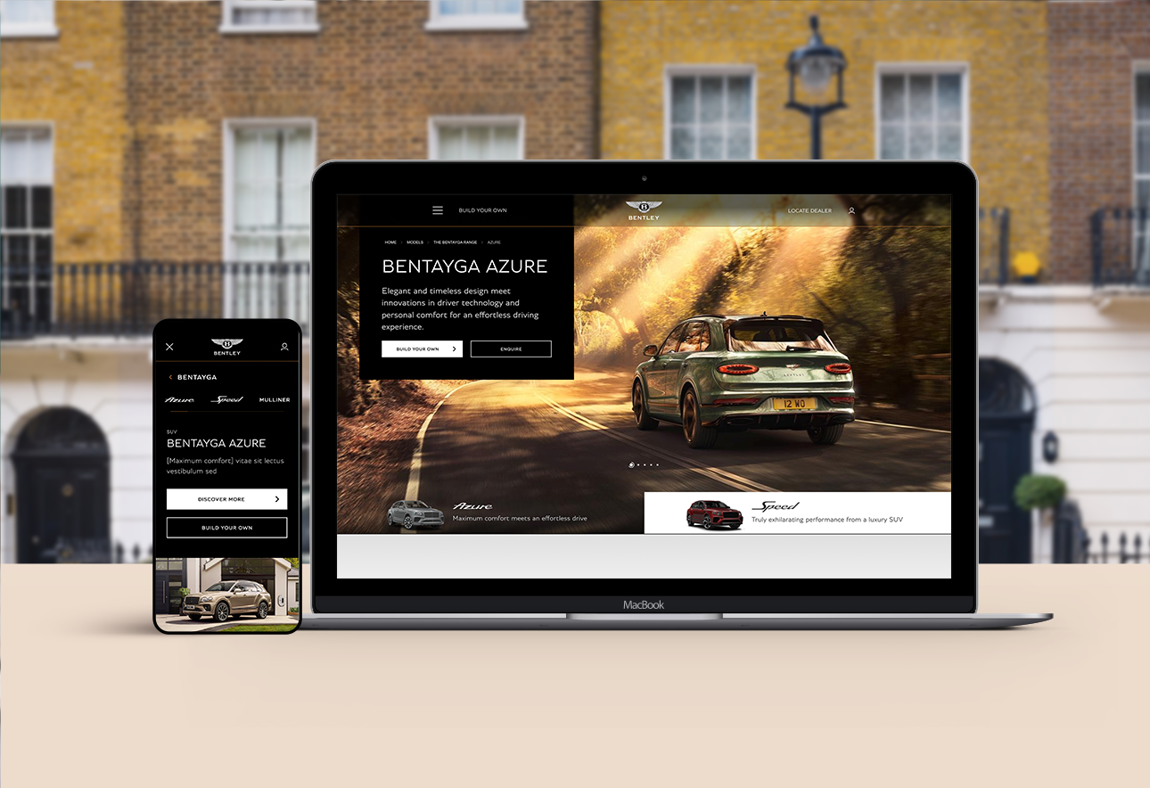 Bentley Motors - UI Design project