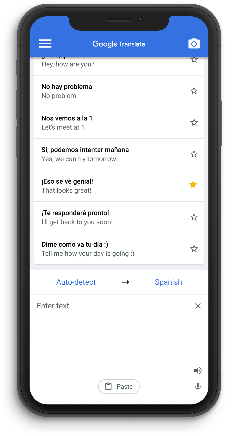 Google Translate reimagined App displayed on iPhone screen